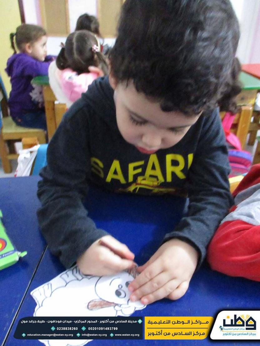 Handicrafts ... meaningful and enjoyable lessons .. with our children at Watan kindergarten