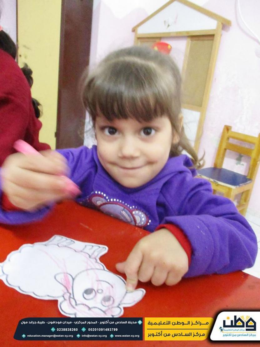 Handicrafts ... meaningful and enjoyable lessons .. with our children at Watan kindergarten