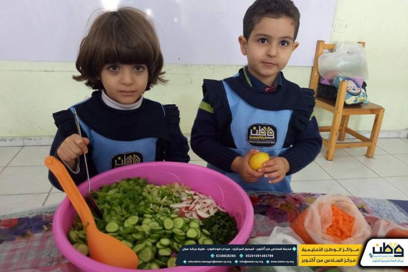 The small cook with our Kindergarten children ...