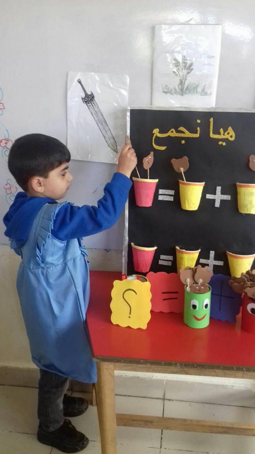 Addition process activity with Future hope Class - KG 1