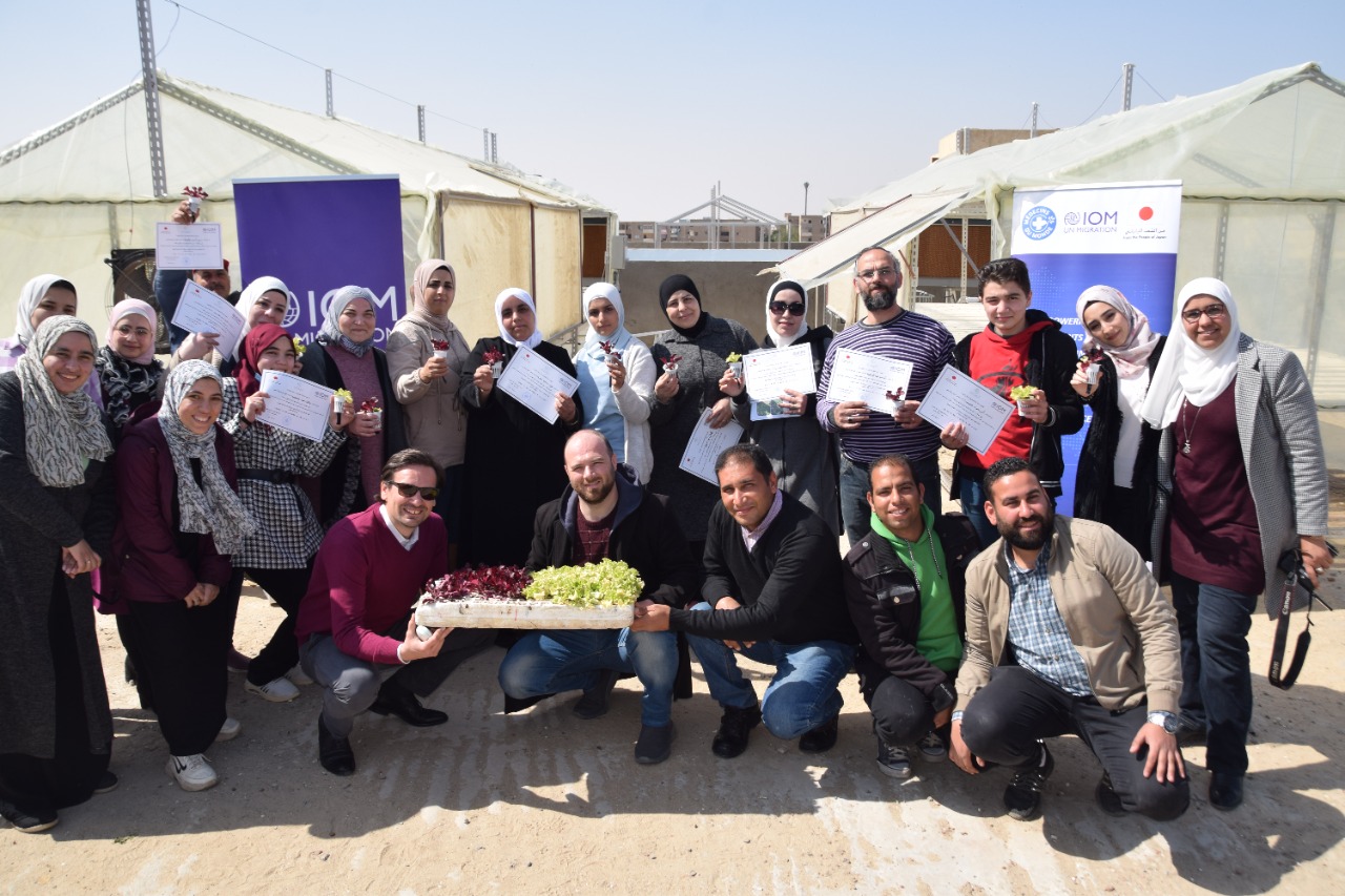 Hydroponics project at Watan for Culture and Social Development