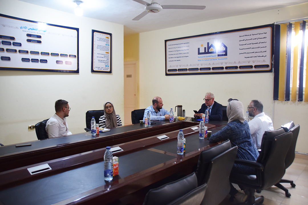 A tour of the educational center with the head of the mission of the International Organization for Migration in Egypt